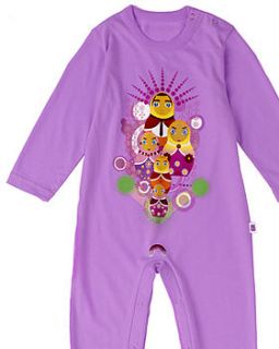 russian dolls organic cotton babygrow by green eyed monster