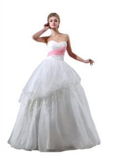 Honeystore Women's Floor Length Sweetheart Bridal Gown
