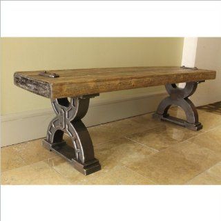 Rustic Forge Wood Kitchen Bench   Storage Benches