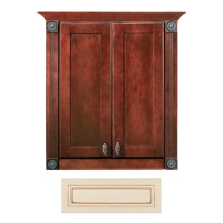 Architectural Bath Remington 27 3/4 in H x 24 in W x 7 in D Vanilla/Chocolate Wall Cabinet