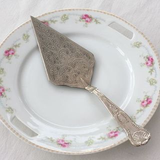 vintage silver plated cake slice by magpie living