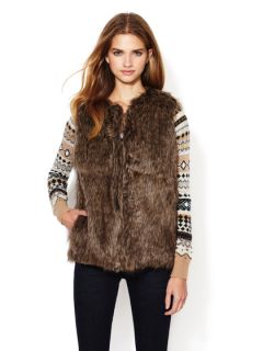 Faux Fur Sleeveless Vest by Love Moschino