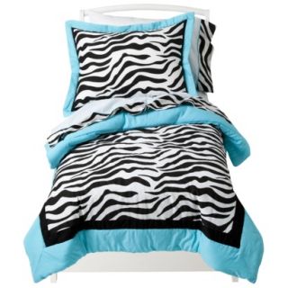 Sweet Jojo Designs Turquoise Zebra 5 pc. Toddler