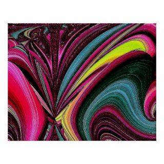 Magic Butterfly Abstract Poster