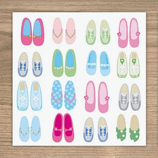 shoes card (now available in a pack of 6) by showler and showler