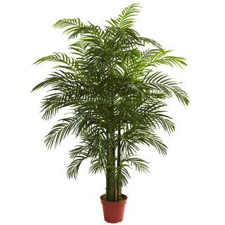 6.5 foot Areca Palm Tree Nearly Natural Silk Plants