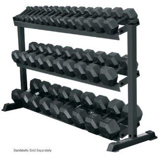 York 3   Tier Pro Hex Dumbbell Rack  Sports & Outdoors