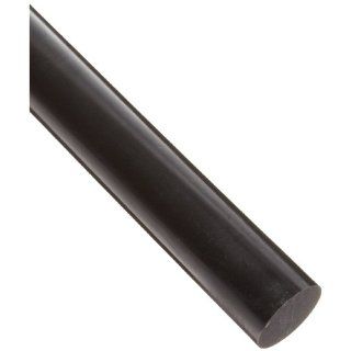 Polyurethane Round Rod, ASTM D 470, Black, 2 1/2" OD, 6" Length Specialty Plastics Raw Materials