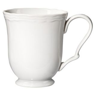 Threshold™ Scallop Porcelain Mug   White