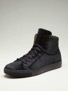 Pony Hair High Top Sneakers by Generic Man