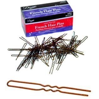Diane French Hair Pins with high tension (rounded tips) Made in France 1 3/4" Black #482  Beauty