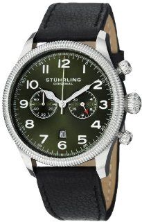 Stuhrling Original Men's 482.33155 Champion Victory Velo Quartz Chronograph Date Green Dial Watch Watches