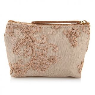 Clever Carriage Hamptons Embroidered Lace Makeup Bag