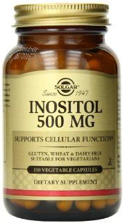 Solgar Inositol Vegetable Capsules, 500 mg, 100 Count Health & Personal Care