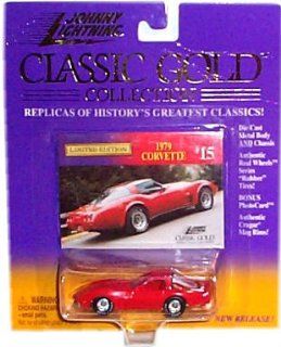 Johnny Lightning   Limited Edition Classic Gold Collection   1979 Corvette (Red)   Collector #15 Toys & Games