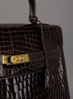 Katheleys Vintage Crocodile Leather Tote   Katheleys