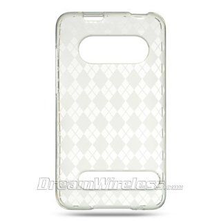 Clear Diamond Argyle Crystal Candy TPU Skin HTC EVO 4G Cell Phone Case + Retail Package Cell Phones & Accessories