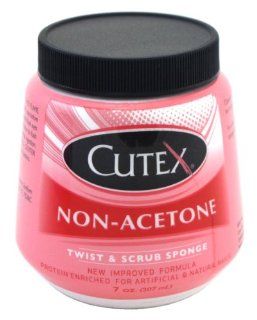 Cutex Non Acetone Jar Twist & Scrub Sponge 7 oz. Health & Personal Care
