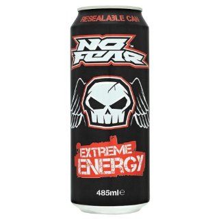 No Fear Extreme Energy 485ml (12 Pack)  Energy Drinks  Grocery & Gourmet Food
