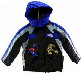 Transformers Blue/Black Boys Kids Hooded Jacket Coats (Size4) Clothing