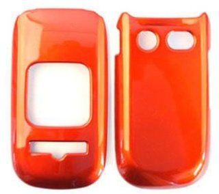 ACCESSORY HARD SHINY CASE COVER FOR PANTECH BREEZE III P2030 SOLID BURNT ORANGE Cell Phones & Accessories