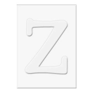 Die cut Letter Z and Letter Z Frames for Stamping   PS485