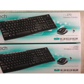 Logitech Wireless Combo MK270 with Keyboard and Mouse Computers & Accessories