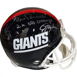 Steiner Sports Parcells, Taylor and Simms Signed Giants Throwback ‘80s He