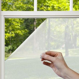 Gila PFW486 Privacy Residential Window Film, Frosted, 48 Inch by 6 1/2 Feet   Weatherproofing Window Insulation Kits  