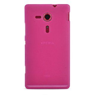 JUJEO 2108056611 Soft Gel Cover for Sony Xperia SP   Non Retail Packaging   Pink Cell Phones & Accessories