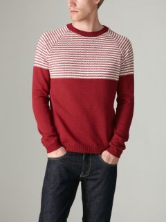 Trawler Stripe Crewneck Sweater by TOPMAN