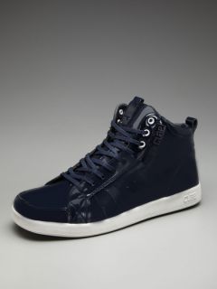 Russell Patent Leather High Top Sneakers by Clae