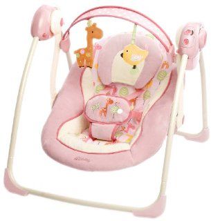 Kids II Comfort & Harmony Portable Swing   Girafaloo  Stationary Baby Swings  Baby