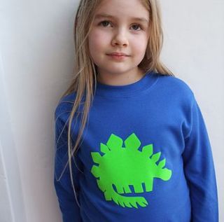 stegosaurus dinosaur t shirt by littlechook personalised childrens clothing