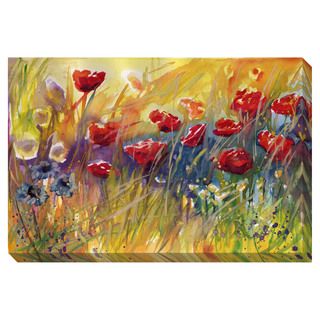 Delightful Poppies II Oversized Gallery Wrapped Canvas Canvas