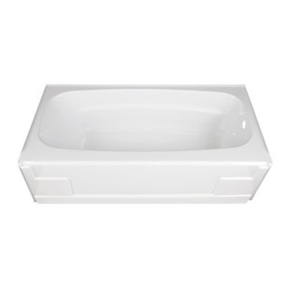 Aqua Glass 60 x 32 Divani High Gloss White Rectangular Skirted Tub