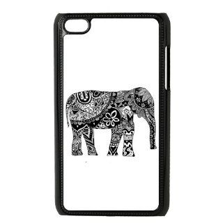 Animal Elephant IPod Touch 4/4G/4th Generation Case Hard Plastic Itouch 4 Back Cover Case Cell Phones & Accessories