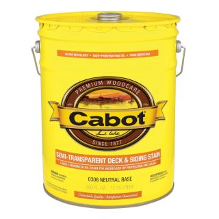 Cabot 0.91 Five Gallon Semi Transparent Exterior Stain