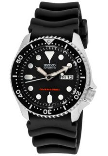 Seiko SKX007K  Watches,Mens Automatic diver  black rubber watch Stainless Steel, Sport Seiko Automatic Watches