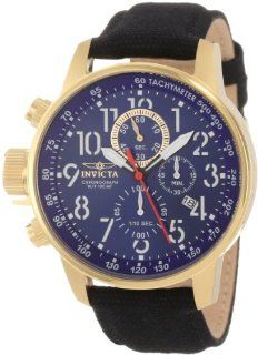 Invicta Men's 1516 I Force Collection 18k Gold Ion Plated Stainless Steel and Cloth Watch at  Men's Watch store.