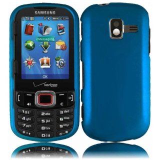 Samsung U485 Hard Case for Samsung Intensity 3   Cool Blue Cell Phones & Accessories