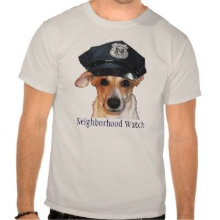 Neighborhood Watch K 9 Cop Tee Shirts