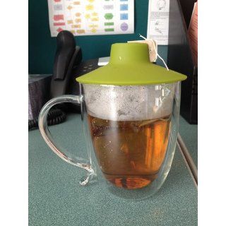 Primula Double Wall Glass Mug with Tea Bag Buddy Kitchen & Dining