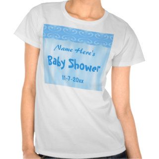 Baby Shower Design in Blue T shirt
