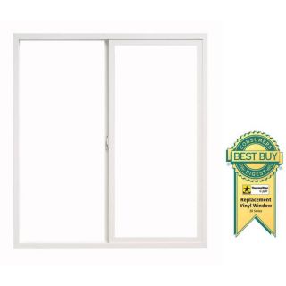 ThermaStar by Pella 20 Series Right Operable Vinyl Double Pane Replacement Sliding Window (Fits Rough Opening 47.75 in x 47.75 in; Actual 47.5 in x 47.5 in)