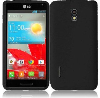 For LG Optimus F7 US780 Silicone Jelly Skin Cover Case Black Accessory Cell Phones & Accessories