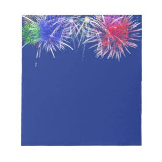 Fireworks Background Memo Notepad