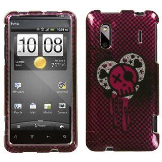 MyBat HTC Hero 4G/Kingdom Phone Protector Cover   Retail Packaging   I Heart Rock Sparkle Cell Phones & Accessories