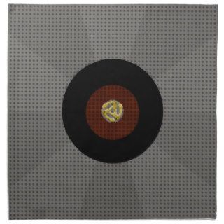 Retro 45 Vinyl Record Album Printed Napkin