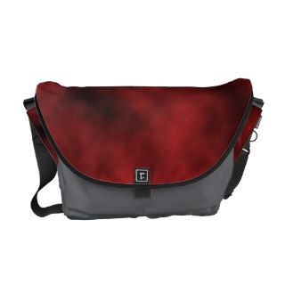 Red and Black Tye Dye Messenger Bag Messenger Bags